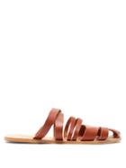 Matchesfashion.com Ancient Greek Sandals - Cross-over Backless Leather Sandals - Mens - Tan