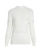 Mary Katrantzou Hardy High-neck 3-d Knit Sweater