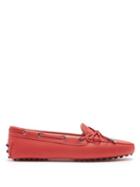 Matchesfashion.com Tod's - Gommino Leather Loafers - Womens - Red