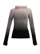 Pepper & Mayne Hooded Compression Ombr Performance Top