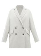 Matchesfashion.com Joseph - Milburn Double-breasted Wool-blend Coat - Womens - Light Grey