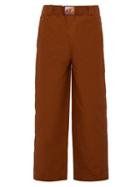 Matchesfashion.com Boramy Viguier - Western Press Stud Cotton Blend Twill Trousers - Mens - Camel