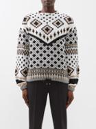 Bogner - Najla Fair Isle Sweater - Womens - White Black