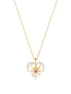 Matchesfashion.com Theodora Warre - Heart Quartz, Amethyst & Gold-plated Necklace - Womens - Gold