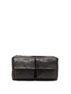 Matchesfashion.com Ann Demeulemeester - Two Pocket Grained Leather Cross Body Bag - Mens - Black