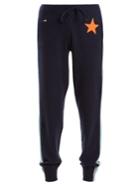 Bella Freud Billie Intarsia-knit Cashmere-blend Track Pants
