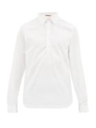 Matchesfashion.com Barena Venezia - Pavan Half-button Cotton Shirt - Mens - White