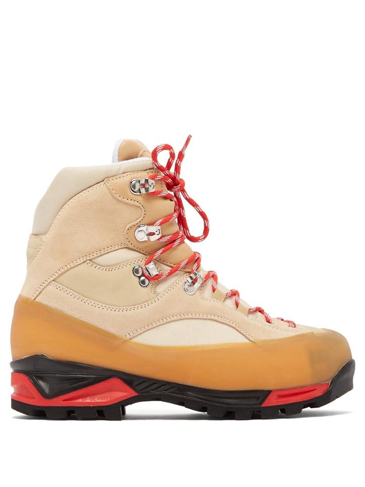 Ganni Sarai High-top Suede Hiking Boots