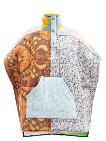 Rave Review - Dylan Upcycled-duvet Cotton Cape - Womens - Multi