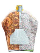Rave Review - Dylan Upcycled-duvet Cotton Cape - Womens - Multi