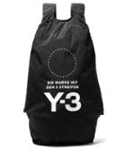 Matchesfashion.com Y-3 - Yohji Signature Logo Print Backpack - Mens - Black