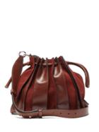 Matchesfashion.com Isabel Marant - Accordion Suede And Leather Bag - Womens - Dark Tan