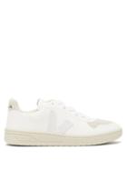 Mens Shoes Veja - V-10 Cwl Faux-leather Trainers - Mens - White Multi