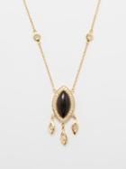 Jacquie Aiche - Shaker Diamond, Onyx & 14kt Gold Necklace - Womens - Black Multi