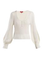 Matchesfashion.com Staud - Shelly Wool Blend Sweater - Womens - Ivory