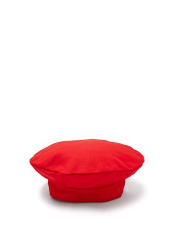 Matchesfashion.com Charles Jeffrey Loverboy - Tasmania Wool Beret - Womens - Red