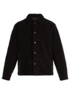 Matchesfashion.com Barena Venezia - Ori Fleece Short Coat - Mens - Black