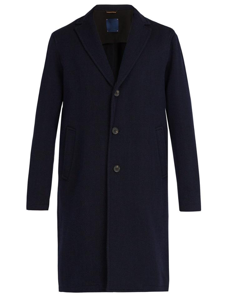 Altea Single-breasted Wool Overcoat