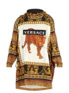 Versace Leopard-print Hooded Raincoat