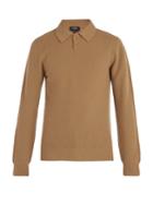 A.p.c. Guitry Long-sleeved Wool-blend Polo Shirt