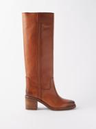 Isabel Marant - Seenia Leather Knee-high Boots - Womens - Tan