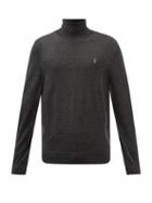Polo Ralph Lauren - Logo-embroidered Roll-neck Wool Sweater - Mens - Dark Grey
