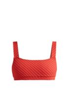 Matchesfashion.com Solid & Striped - The Madison Bandeau Bikini Top - Womens - Red