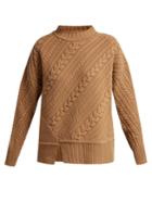 Weekend Max Mara Diagonal Knitted Virgin Wool Sweater