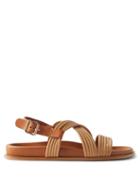 Chlo - Kacey Leather Sandals - Womens - Brown