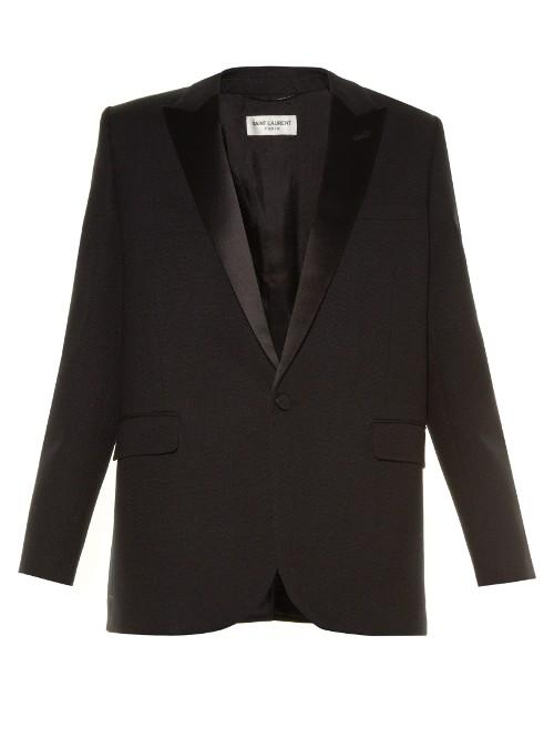 Saint Laurent Le Smoking Single-breasted Crepe Blazer