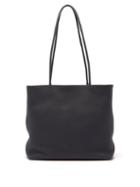 The Row - Grained-leather Medium Tote Bag - Womens - Navy