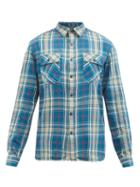 Matchesfashion.com Rrl - Matlock Check Cotton-twill Shirt - Mens - Blue Multi