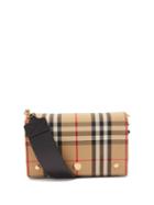 Ladies Bags Burberry - Hackberry Vintage-check Canvas Cross-body Bag - Womens - Beige Multi