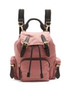 Burberry Small Nylon And Leather Backpack