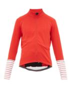 Matchesfashion.com Caf Du Cycliste - Arlette Striped Cuff Cycle Top - Mens - Red Multi