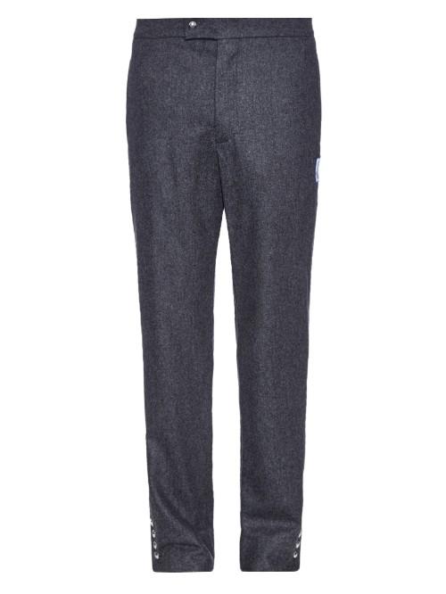 Moncler Gamme Bleu Slim-leg Wool-flannel Trousers