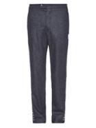 Moncler Gamme Bleu Slim-leg Wool-flannel Trousers