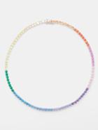 Fallon - Grace Crystal-embellished Tennis Necklace - Womens - Multi
