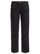 Matchesfashion.com The Row - Ashland Selvedge Denim Straight Leg Jeans - Womens - Dark Blue