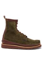 Yuketen - Maine Suede And Leather Boots - Mens - Olive Green