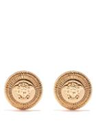 Versace - Medusa Coin Earrings - Womens - Gold