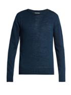 Oliver Spencer Crew-neck Linen And Cotton-blend Sweater
