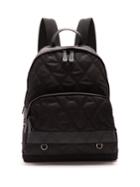 Prada Leather-trimmed Zip-around Quilted Backpack