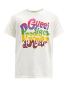Matchesfashion.com Gucci - Prodige-print Cotton-jersey T-shirt - Mens - White