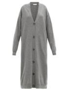 Matchesfashion.com The Row - Armando Longline Cashmere Cardigan - Womens - Dark Grey