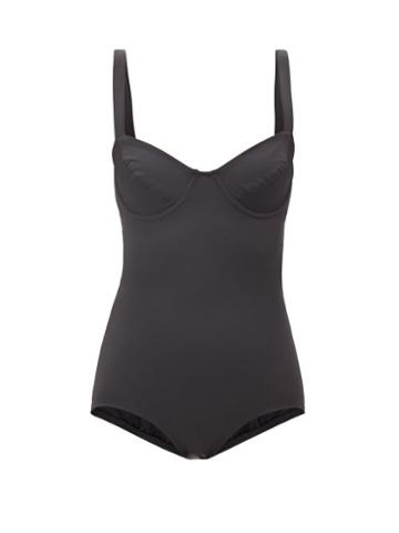 Norma Kamali - Vogue Mio Underwired-cups Swimsuit - Womens - Black