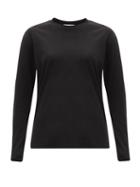 Matchesfashion.com Jil Sander - Long-sleeved Cotton-jersey T-shirt - Womens - Black