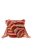 Chlo - Jorge Small Striped Recycled-cashmere Bucket Bag - Womens - Multi