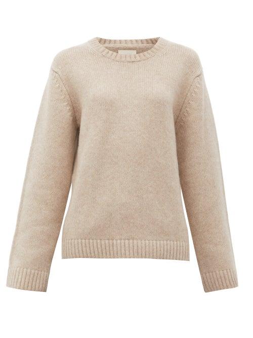 Matchesfashion.com Khaite - Francesca Cashmere Sweater - Womens - Beige