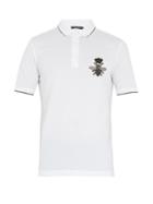 Dolce & Gabbana Bee-embroidered Cotton-piqu Polo Shirt